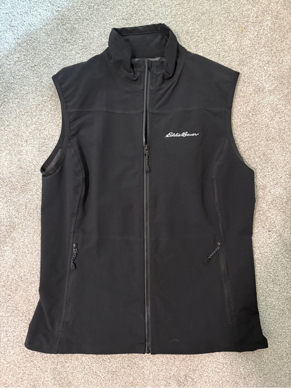 Eddie Bauer Black Women's Softshell Zip Vest